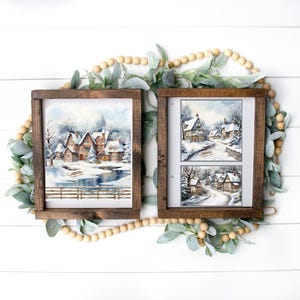 Winter Village Wall Art Bundle