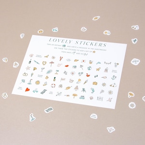 Adesivi emoji per matrimonio a tema spiaggia per libro degli ospiti, auguri, grandi emozioni, aiutante per gli ospiti, creatore di sorrisi, adesivi per libri di Liumy Albums