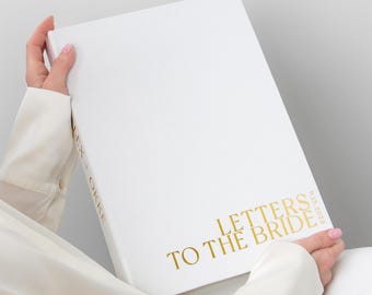 Libro de firmas para la novia Álbum personalizado con inserciones para fotos Polaroid Instax Regalo de boda para la novia y la despedida de soltera Blanco sedoso