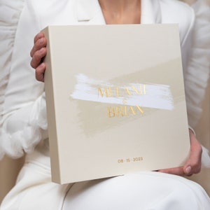 Luxury Photo Wedding Family Album, Handmade, 4x6, 5x7, for 80-200 photos, Custom Real GOLD lettering, Scrapbooking | Liumy