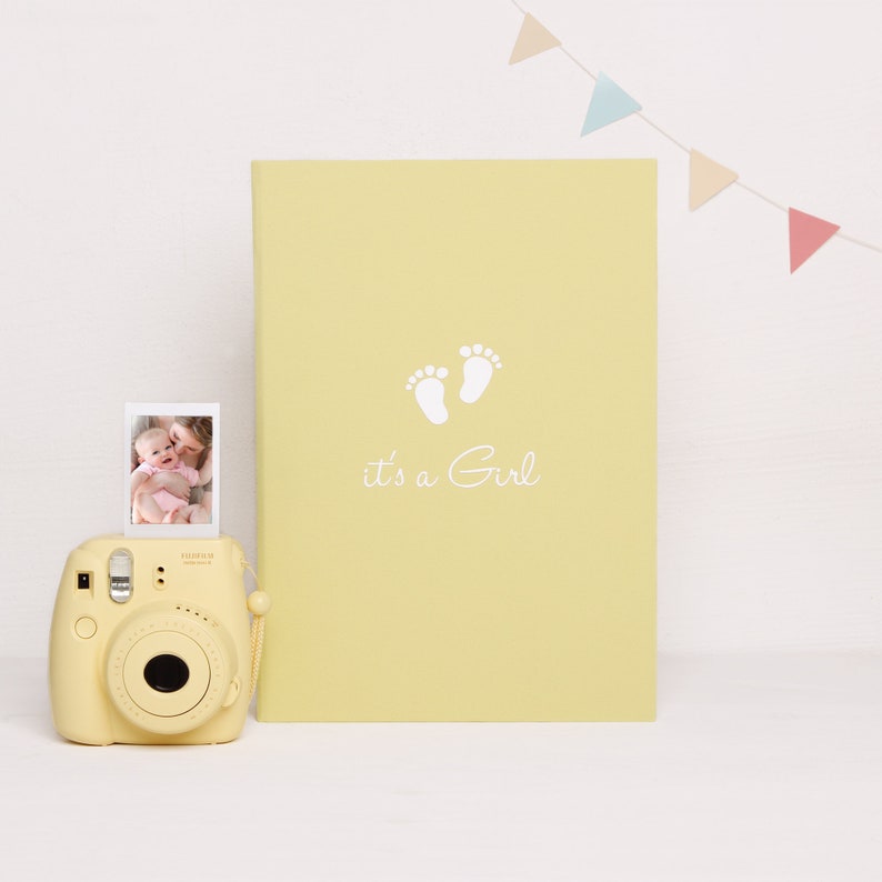Baby Shower Album Photo Guest Book Its A Girl Children Etsy