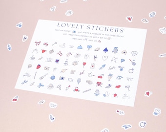 Adesivos para livro de assinaturas de casamento, estilo emoji, decoração divertida para scrapbook.