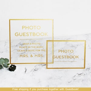 Instax Wedding Guest Book Royal Blue with Black Lettering Pocket Sign in Book Photo Birthday Album by Liumy image 5