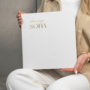 Album fotografico moderno per bambini "Story of you" con NOME, bianco setoso fatto a mano, 4x6, 5x7, per 80-200 foto, scritte personalizzate, scrapbooking