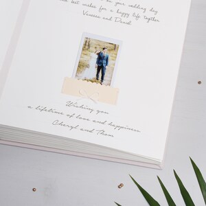 Wedding Album Cream Guest Book With Gold Lettering, Instax Photo album, Instant Album, Birthday Album, Wedding Instant Book by Liumy image 4