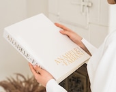 Silky White Guest Book + Free Gift, Personalized Luxury Wedding Slip-in for Instax or Polaroid Pictures, Sticky Corners, Instant Photos