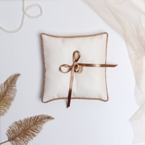 Hochzeit Ringkissen Bronzebänder, Ringträger, Dekoration, Klassische Hochzeit | Liumy Alben