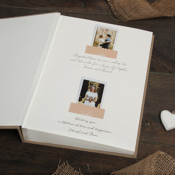 Buy Rustic Vintage Lace Wedding Guestbook Brown Instax Guest Book Country  Club Wedding Album Guestbook for Instax Mini by Liumy Online in India 