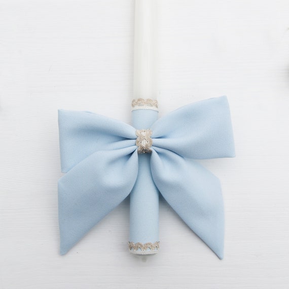 Candle Decoration Baptism Candle Deco Communion Decoration Etsy