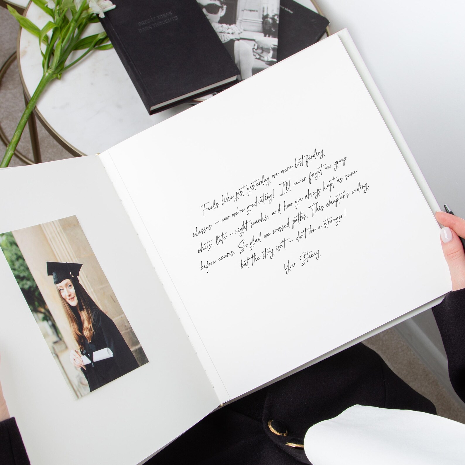 Grad Photo Album Elegant Custom Graduation Photo Album 4x6 Polaroid Personalized Senior ...