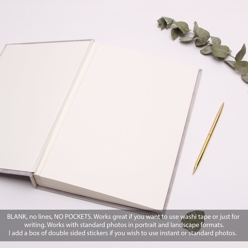 by Liumy Wedding Guest Book Instant Photo Album Cream with Ribbon Instax mini guestbook