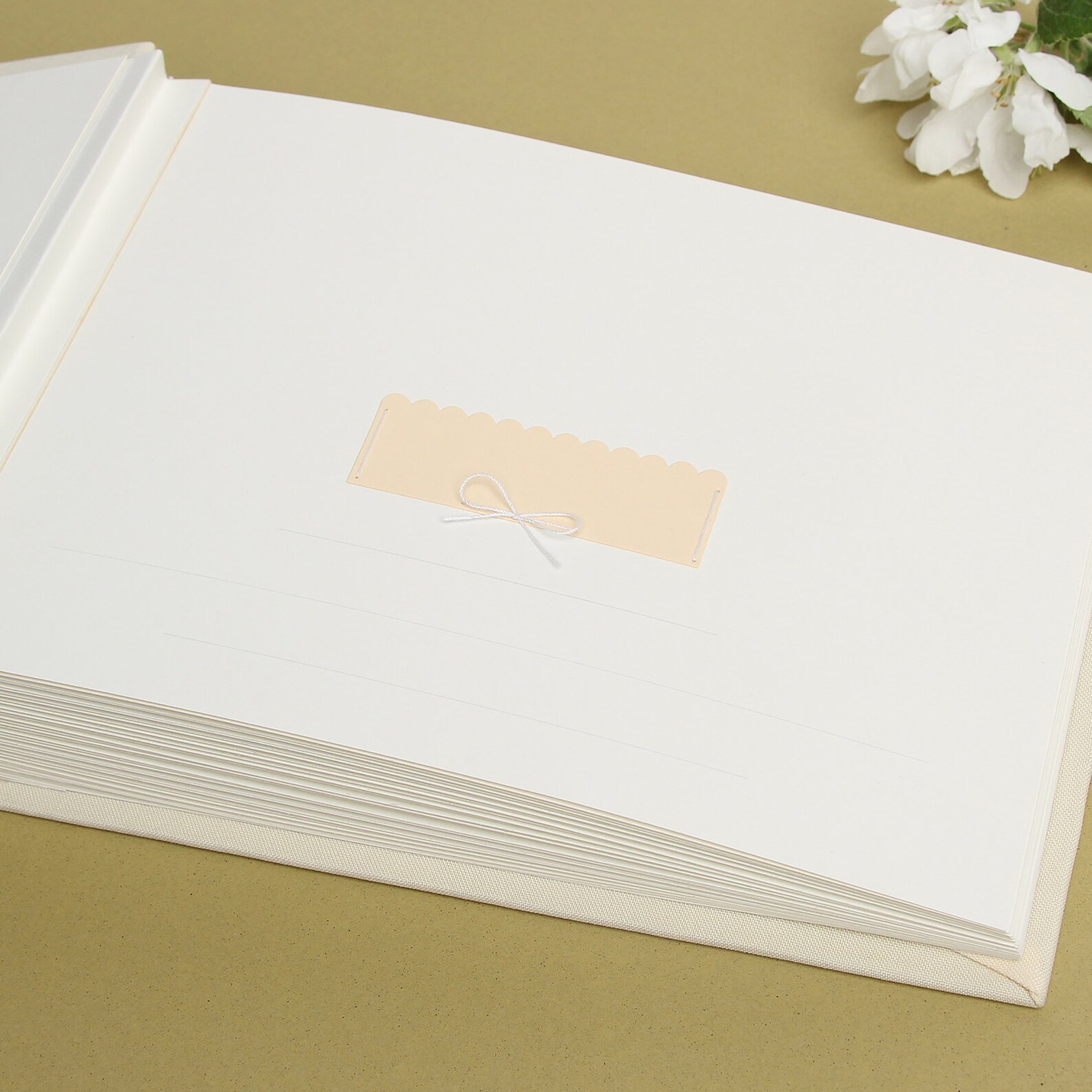 Wedding Album Instant Guest Book Ivory White Lettering Instax - Etsy