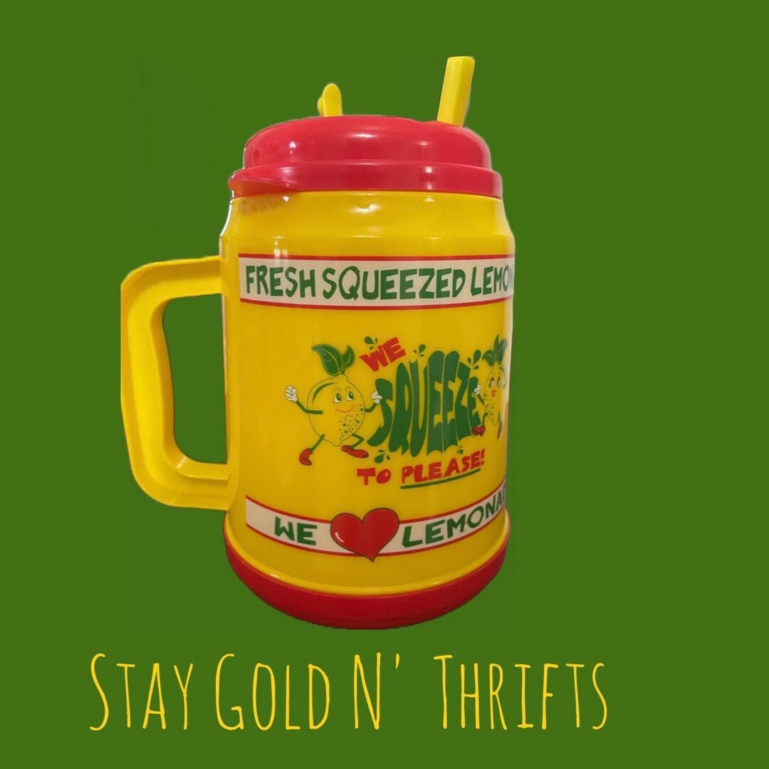 We Squeeze to Please Fresh Squeezed Lemonade Souvenir Cup 32 Etsy