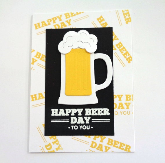 Bonne Journee De La Biere A Votre Carte Joyeux Anniversaire Etsy France