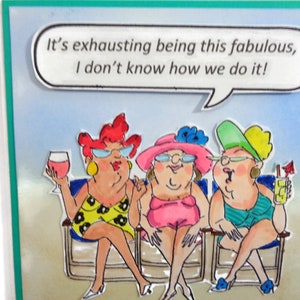 Ladies Over 50 Birthday Card It's Exhausting Being This - Etsy