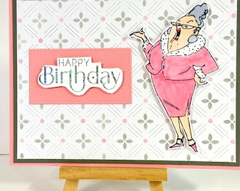 Handmade Over 60  Woman's Birthday joke card: Sorry I called you old. Thought you knew