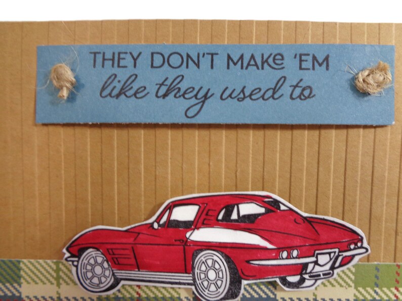 Men s Red Corvette Birthday Card They Don t Make Etsy