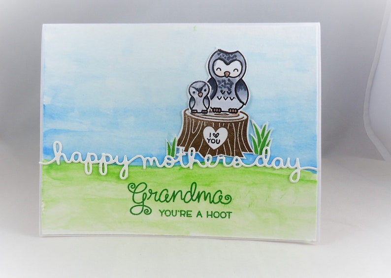 Nanna Birthday Card With Owls And Sentiment Verse