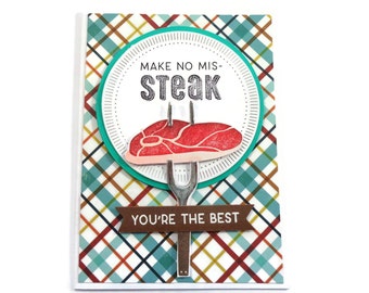 Steak Birthday Card - Etsy