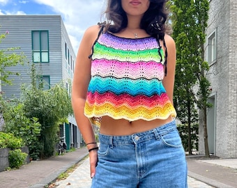 Crochet Summer Tie Strap Top Pattern PDF