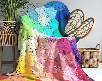 Atty's Anemone Blanket Crochet Pattern PDF