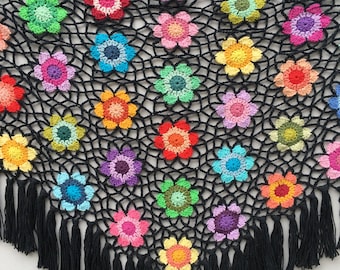 Happy Flower Shawl