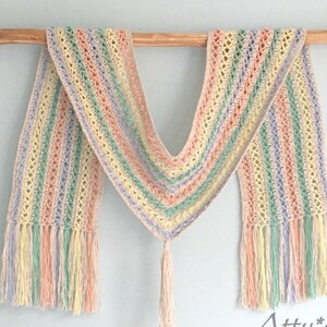 Summer Shawl crochet pattern, pdf