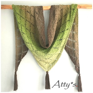 Like Diamonds in the Sky Shawl crochet pattern, pdf made with Whirl by Scheepjes