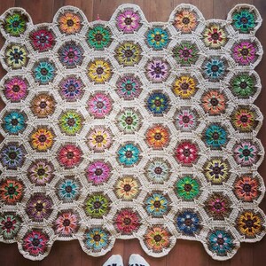 Mesmerize Hexagon Motif crochet pattern, pdf image 7