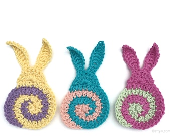 Swirly Easter Bunny Crochet Pattern PDF