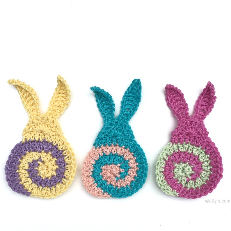 Swirly Easter Bunny Crochet Pattern PDF image 1