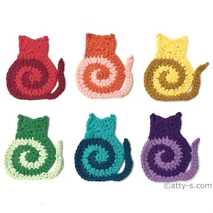 Swirly Cat Crochet Pattern PDF image 1