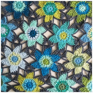 pdf crochet pattern SA ADVENTURE SHAWL made with Scheepjes Catona