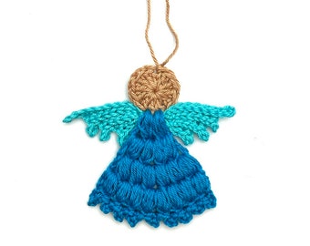 Sweet Angel Christmas Ornament Crochet Pattern PDF