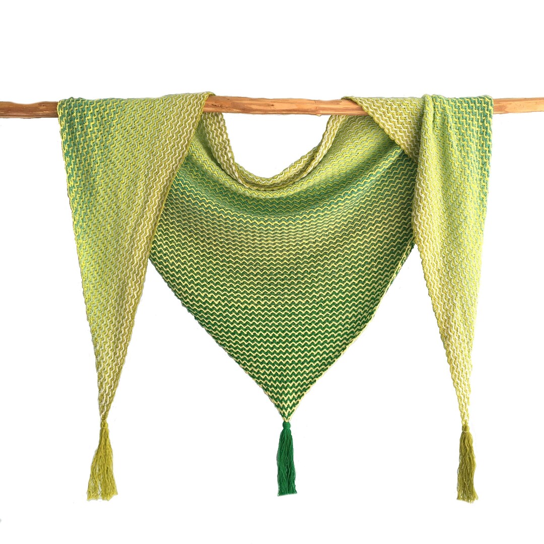 The ZIG in the ZAG Shawl Crochet PDF Pattern Photo Tutorial Etsy