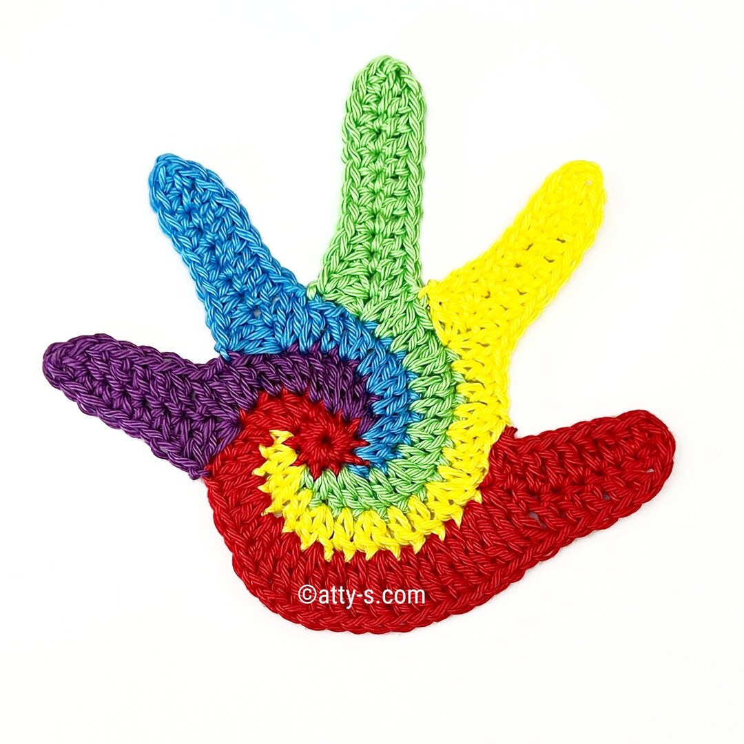 Swirly Hand Crochet Pattern PDF - Etsy