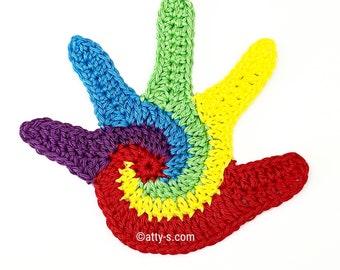 Swirly Hand Crochet Pattern PDF