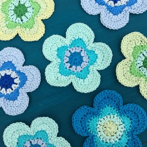 PDF-virkmönster för Flower Power-underlägg bild 4