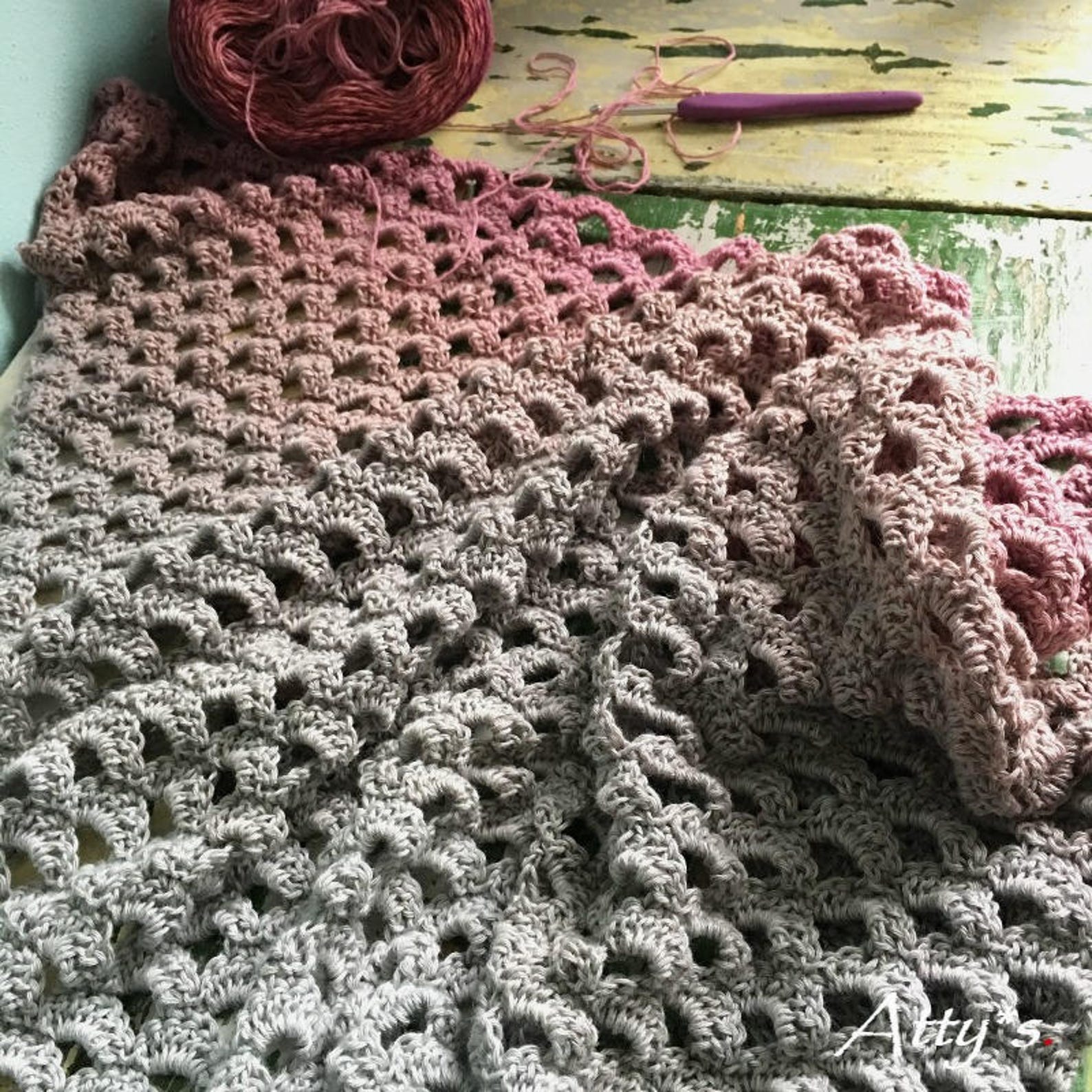 Happy Whirl Shawl Crochet Pattern Pdf - Etsy