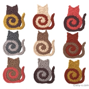 Swirly Cat Crochet Pattern PDF image 2