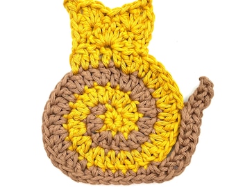 Swirly Cat Crochet Pattern PDF