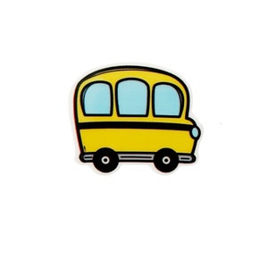 Yellow School Bus  |  1 Piece  |  Planar Resin Flatback Embellishment