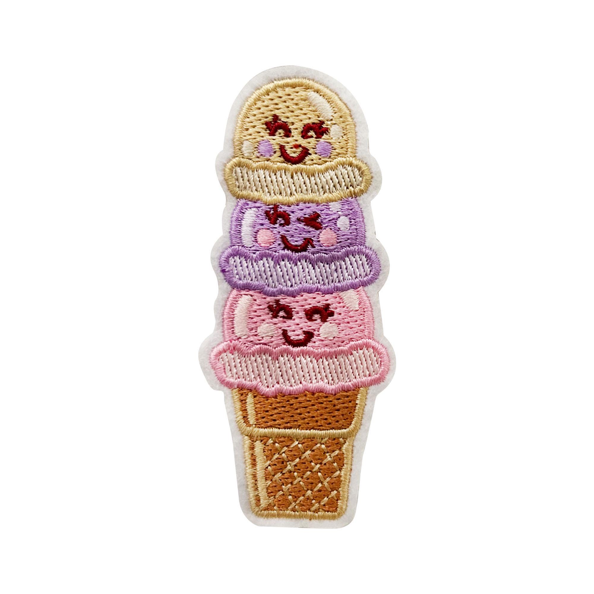 Ice Cream Cone #3 Iron On Patch  |  1 Piece