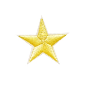 Yellow Star Medium Size Patch  |  1 Piece