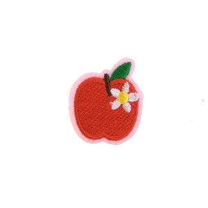 Mini Red Apple Iron On Patch | 1 Piece