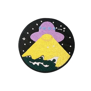 Spaceship Round Patch  |  1 Piece