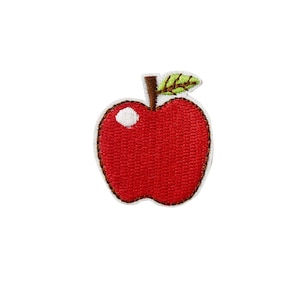 Red Apple Iron On Patch | 1 Piece