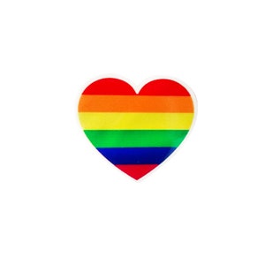 Rainbow Heart  |  1 Piece  |  Planar Resin Flatback Embellishment