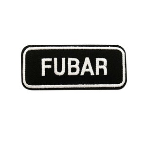 FUBAR White Text Patch  |  1 Piece