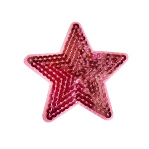 Pink Sequins Star Patch  |  1 Piece